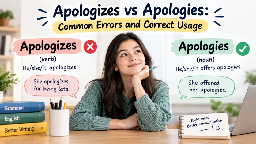 apologizes or apologies
