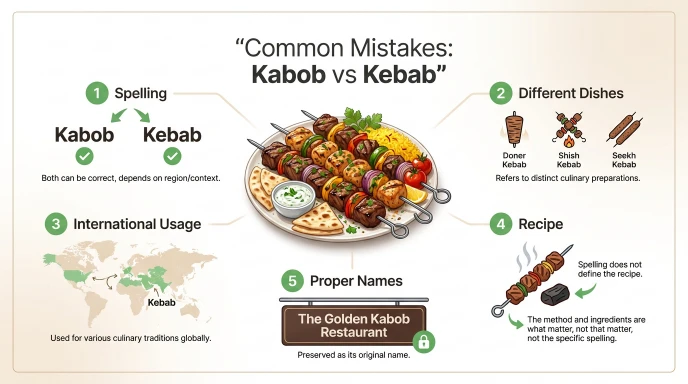 Common Mistakes with Kabob or Kebab