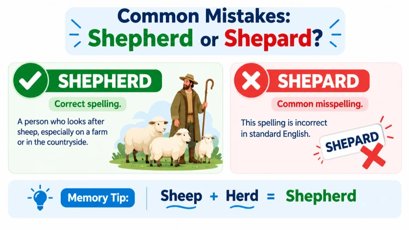 Common Mistakes with Shepherd or Shepard