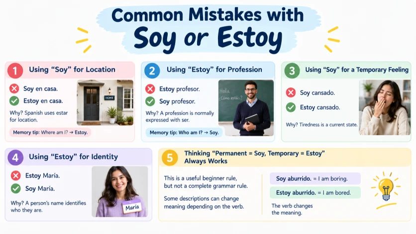 Common Mistakes with Soy or Estoy
