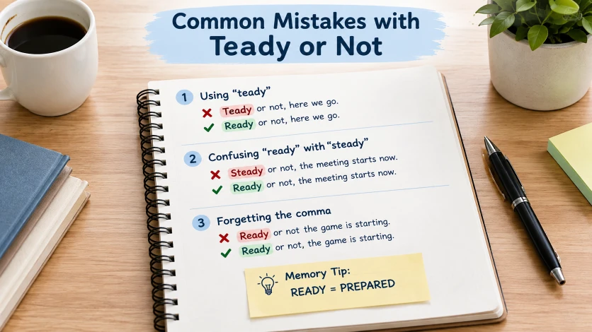 Common Mistakes with “Teady or Not”