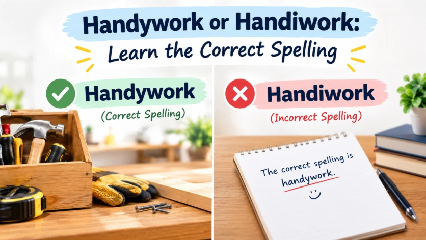 handywork or handiwork