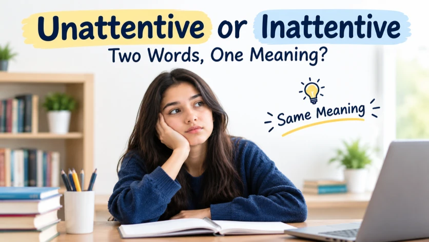 unattentive or inattentive