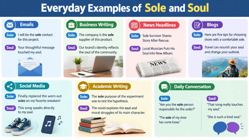 Everyday Examples of Sole and Soul