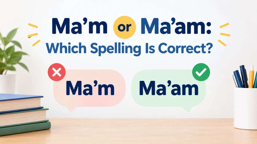 ma'm or ma'am