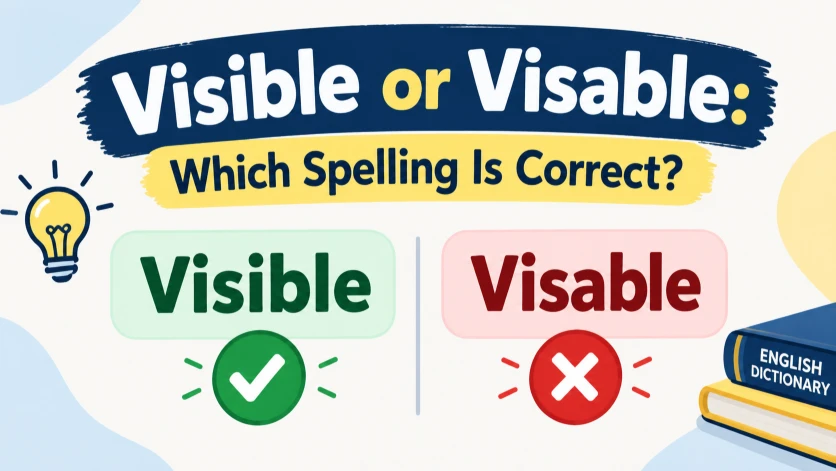 visible or visable